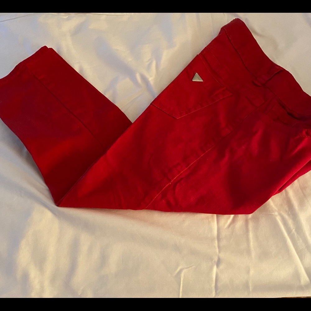 Red Guess jean Capri